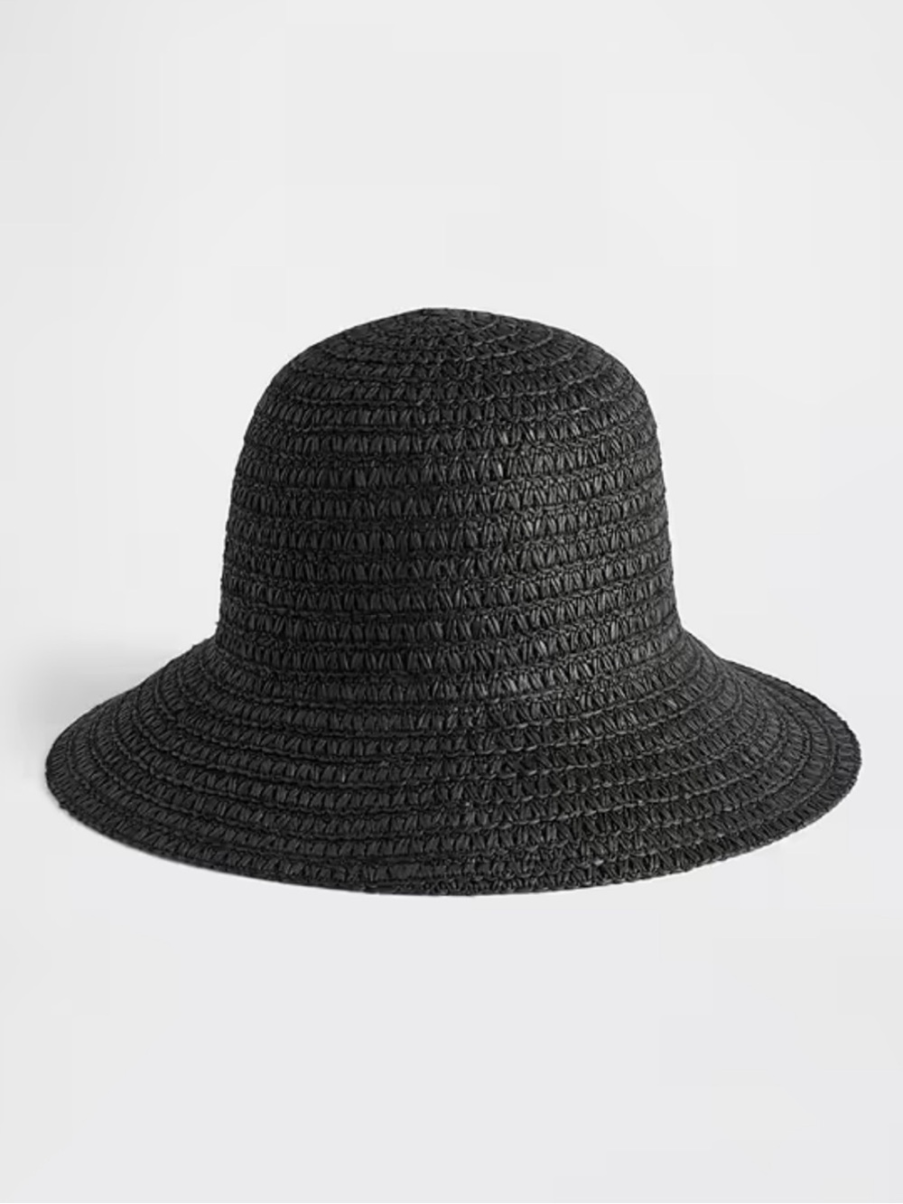 GAP Black Raffia Bucket Hat